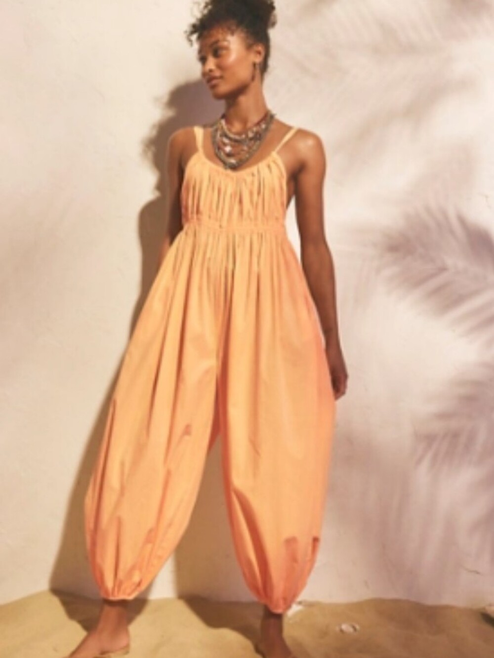 Free People Sleeveless Jumpsuit | Peach| Medium| NWT